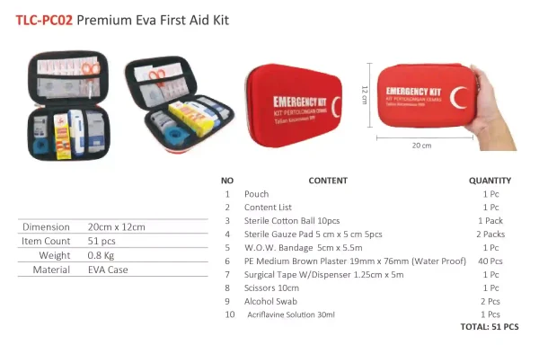TLC-PC02 Premium Eva First Aid Kit - Image 2