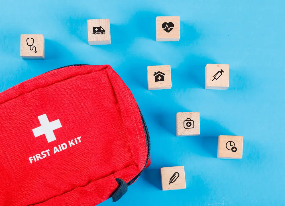 first aid box contents