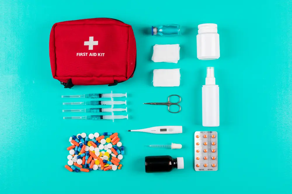 first aid box contents